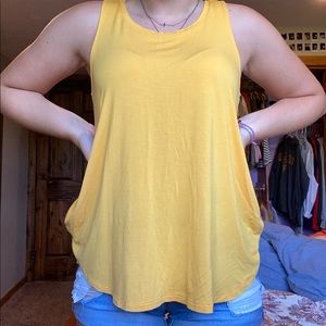 Mustard color old navy tank top